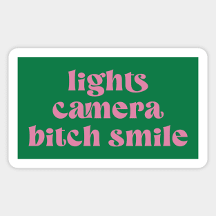 lights camera btch smile! Sticker